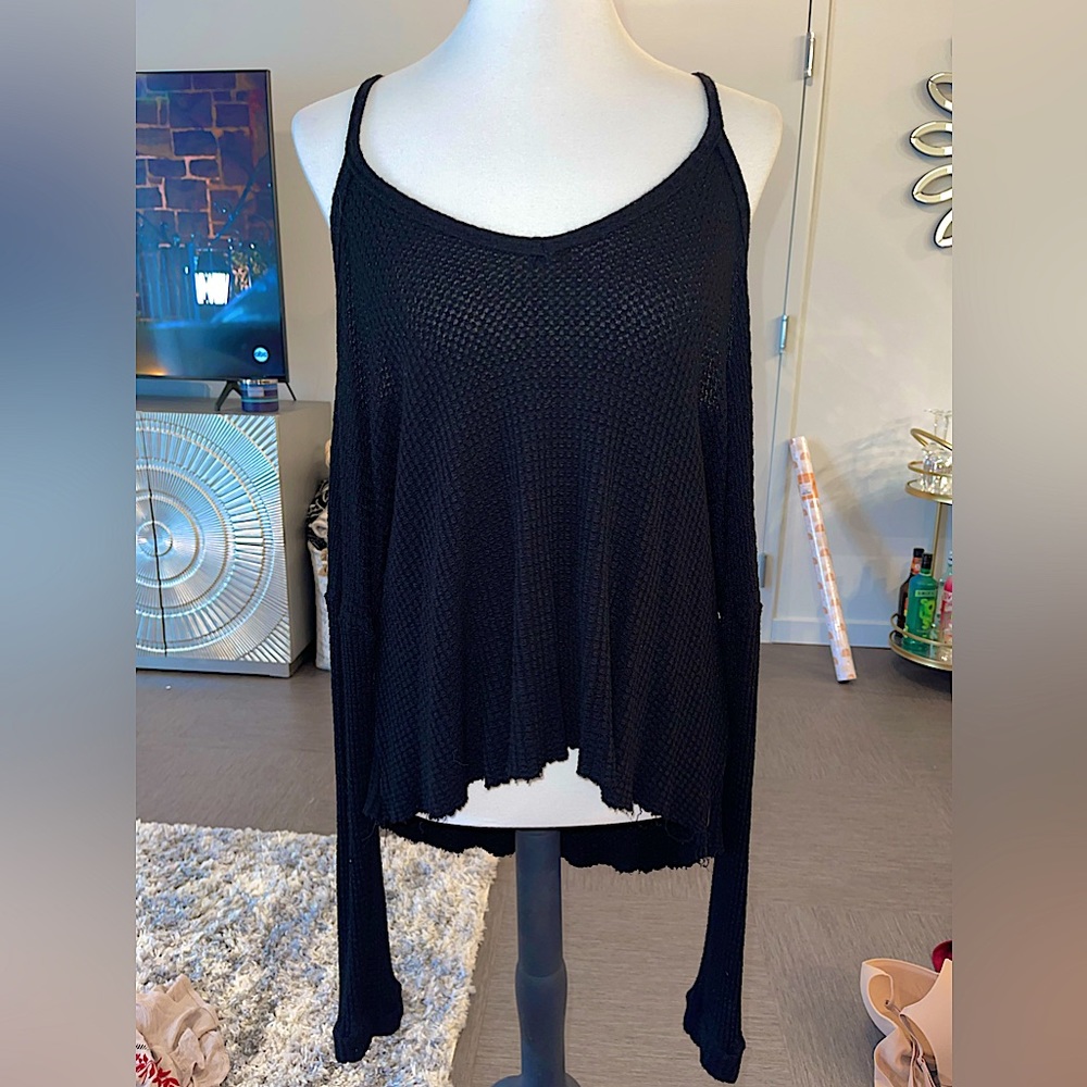 Black long sleeve top women’s L